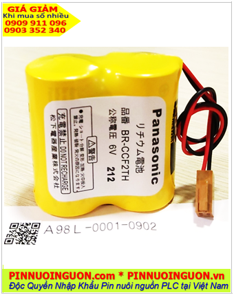 Pin FANUC A98L-0001-0902; Pin nuôi nguồn FANUC A98L-0001-0902 lithium 6v _Xuất xứ Nhật